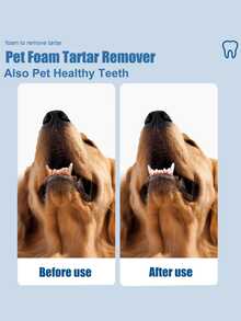 YEGBONG 1瓶60毫升宠物牙垢去除剂，去除牙垢、黄牙、口臭，清洁牙齿，口腔泡沫清洁剂 - 彩色 - 查看 18