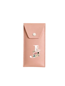 Pink Makeup Brush Set -1 Storage Bag And+8 Aluminum Tube Makeup Brushes, Printed With Personalized White Flower Letter Patterns; Advanced Eye Shadow Mixing Brush Set - Multicolor - View 22