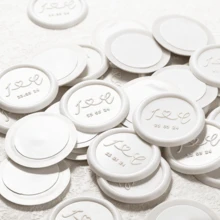 200 PCS/Set Round Shaped Wax Seals Stickers, Custom Logo Wax Sticker, Handmade Wax Seal Stickers For Wedding Invitation, Self-Adhesive Envelope Wax Stickers - Round - View 7