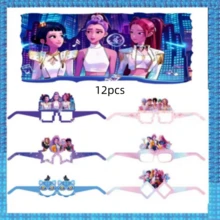 12/6pcs Novelty Cartoon Shaped Large Party Glasses, Suitable For Halloween And Theme Parties, KPOP Anime Style Funny Glasses - Multicolor - View 4