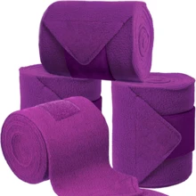 4pcs Purple Cotton Horse Leg Wraps, Equestrian Training Bandages, Prevent Swelling - Training & Competition - View 3