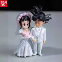 bandai 卡卡羅特與琪琪婚禮場景 Q 版 PVC 動漫角色收藏雕像模型裝飾禮品 | 完美萬聖節禮物－生日、週年紀念、畢業、返校、婚禮季節與節日禮物，適合粉絲、收藏家展示、動漫主題派對裝飾與 Cosplay 道具，收藏禮品，成人動漫收藏品 - 彩色 - 查看 4