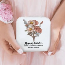 Customizable Leather Jewelry Box, Perfect Gift For Mother's Day And Birthday (For Women) - Multicolor - View 3