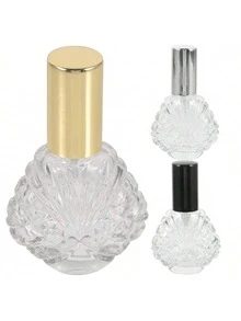 3pcs Elegant Glass Perfume Bottles Empty Spray Bottles Refillable Travel For Cosmetics Scent - Multicolor - View 9