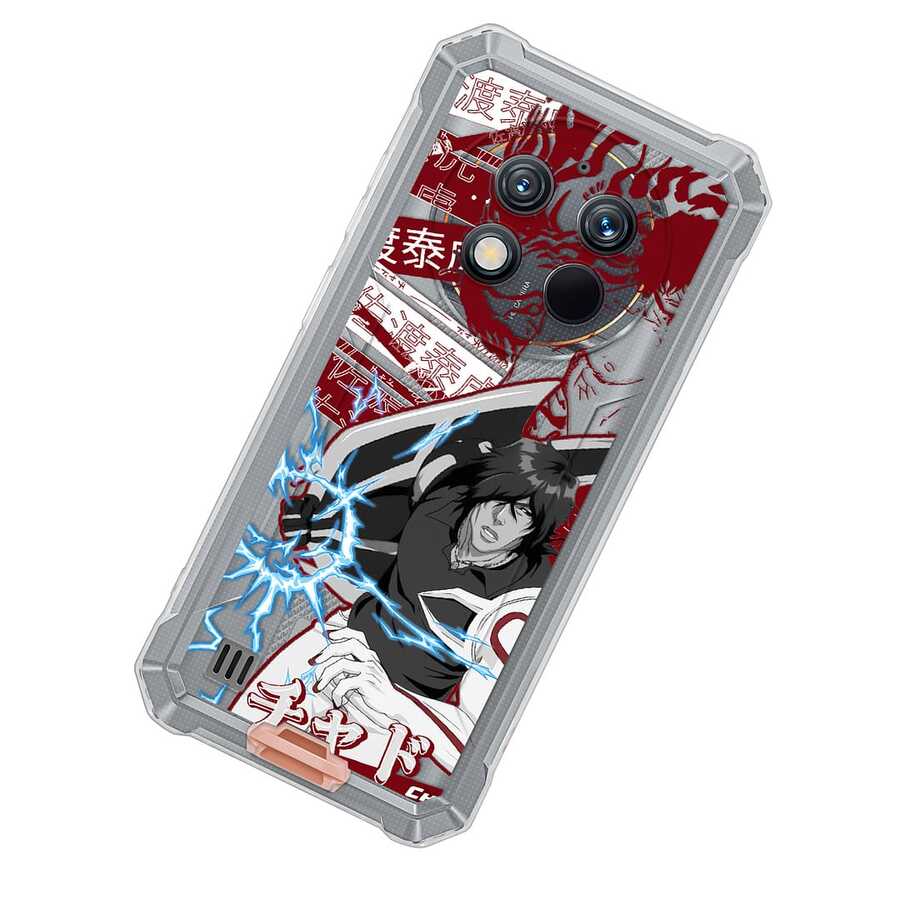 Funda Compatible con Oukitél Blich Ishigo Llasutora Zado Chád Golpe del Diblo Anime Protector para Carcasa Anticaídas a Prueba De Golpes TPU. - transparente - Ver 1