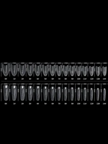 240pcs Transparent Sandwich Style Nail Stickers, Nail Art Tools, Double-Ended Quick Nail Gel Stickers, Full Coverage Nail Extension Stickers - Apricot - View 7