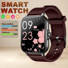 1 pieza Reloj inteligente unisex con correa de silicona cómoda, llamadas inalámbricas, recordatorio de mensajes, múltiples modos deportivos, rastreador de actividad, contador de calorías, carga USB - Pantalla 240P, Batería de ión de litio de 180mAh, regalo para vacaciones - Multicolor - Ver 7