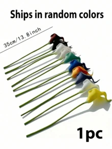 13.4" Artificial White Silk Calla Lily Flowers, Suitable For Mother's Day, Easter, Home, Kitchen, And Weddings - White - View 20