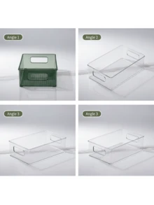 Hộp đựng đồ trong suốt, hộp đựng đồ ăn nhẹ để bàn, hộp đựng các vật dụng nhỏ linh tinh, hộp nhựa acrylic, hộp đựng đồ hình chữ nhật để bàn. - Xem 6