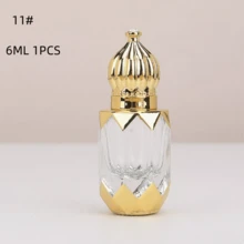 Gold Engraved Roller Ball Bottle, Middle Eastern Design - Portable Luxury Travel Perfume/Essential Oil Bottle, Refillable And Leak-Proof - Gold - View 20
