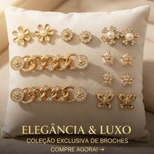 Basic Luxury Gold Sandal Pins And Buttons Set - KIT-pINS-5 - View 1