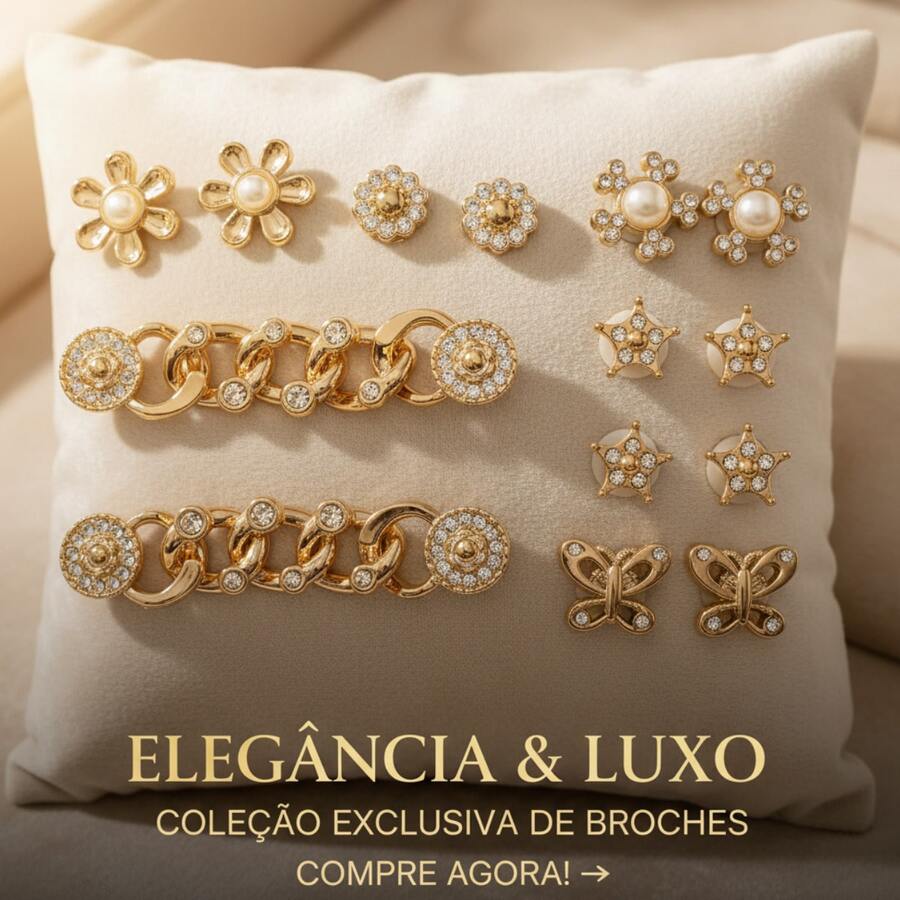 Basic Luxury Gold Sandal Pins And Buttons Set - KIT-pINS-5 - View 1