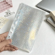 A6 Transparent Colorful Oyster Shell Double Snap Binder, Minimalist 6-Ring Loose Leaf Notebook Cover, Binder, Sticker Album, Idol Cards, Stickers, Planner, Can Store Beautiful Photos, Budget Planner, Can Be Used As Photo Album, Money Saver, Stationery, Notebook, Sticker Book, Loose Leaf Book, Sticker Notebook, Refill, Pocket Book, Seal Book, Office Supplies, School Supplies, Back To School - Colored Oyster Binder - View 14