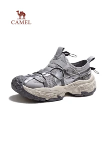 CAMEL CROWN Spring Retro Thick-Soled Height-Increasing Breathable Outdoor Sports Casual Shoes - White Ash - View 1