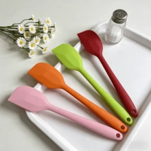 2/4/6件套 8英寸硅胶厨房铲，耐热无缝设计，不刮伤软铲，适用于不粘锅、烘焙、搅拌（粉色/红色/橙色/青柠色，2/4/6件套） - 彩色 - 查看 12