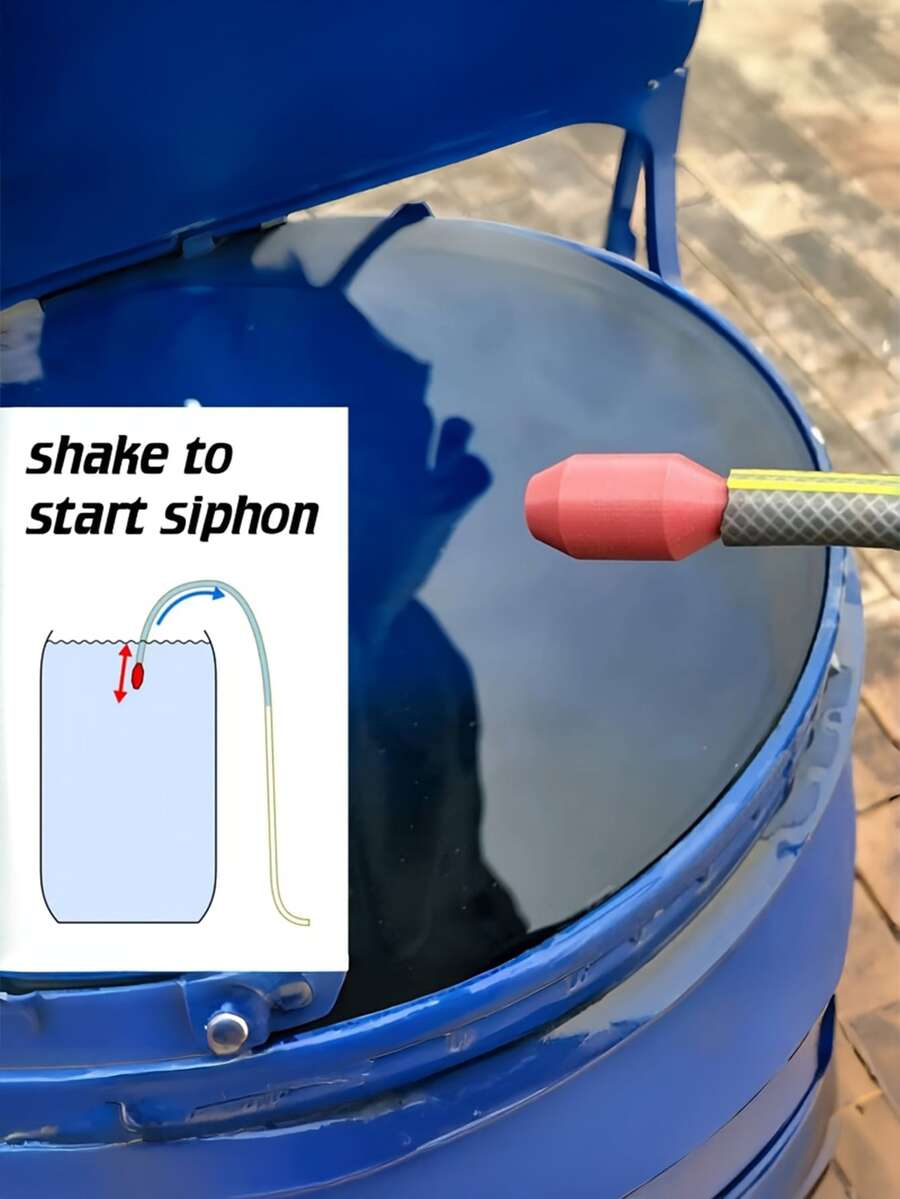 1/5/1pc Self-Priming Siphon Pump, Suitable For Garden, Kitchen, Bathroom Automatic Drainage Tool. Easy To Start By Shaking, Made Of Durable Plastic Material | Multifunctional Non-Electric Drainage Solution