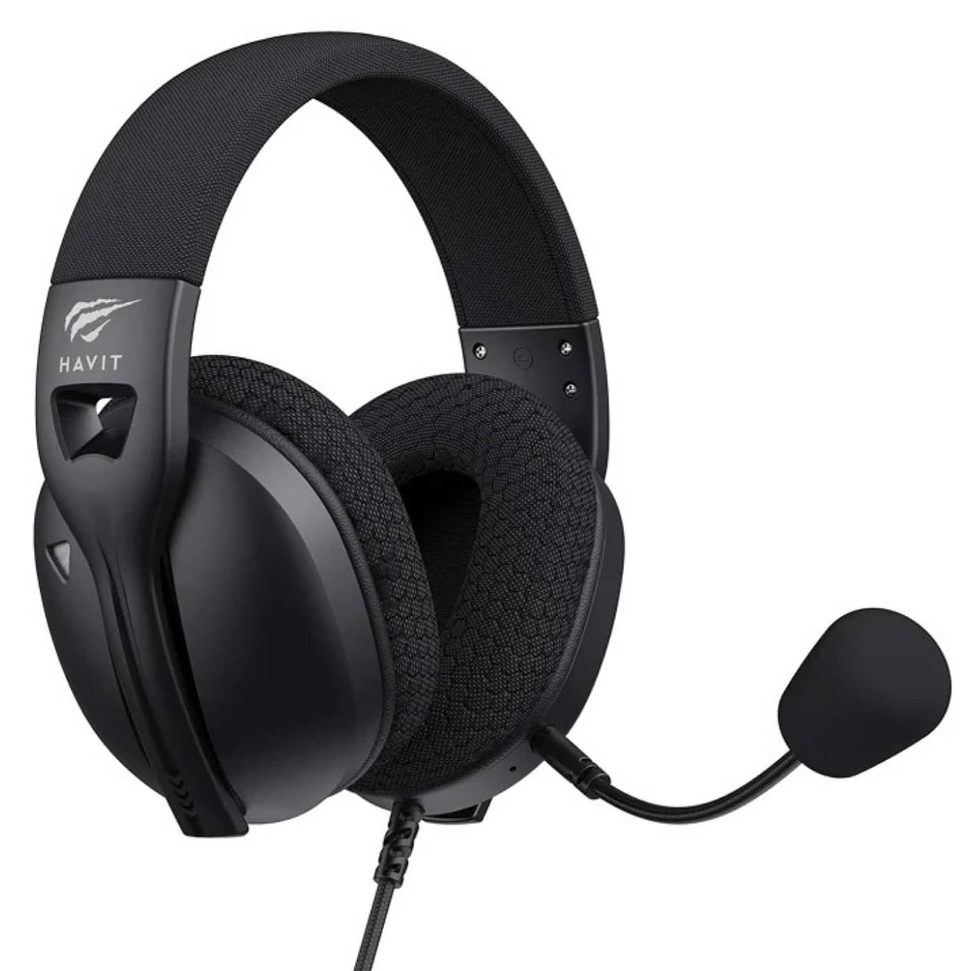 Havit Fuxi H5D Gaming Headset With Immersive Audio, 50mm Driver, Detachable Microphone, Black, P3 Fits PC, Console, And Mobile Phone. - Xem 1