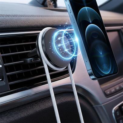 Magnetic Car Air Vent Mount Holder, Best Seller, Strong Adsorption, Magnetic Clip Hanger, Fits All Models, Silent Open And Close