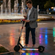 Bicycle LED Ambient Light Strip (1 To 2), White Battery Box, 5V USB Power Supply (Batteries Not Included), High-Quality Light Strip With 15 LED Beads, RGB Dynamic + Static Lighting Modes, Suitable For Night Riding, Daily Riding, And Outdoor Riding. Multiple Lighting Modes Enhance The Riding Atmosphere, A Cool Riding Companion, And A Party/Festival Decorative Light. - 2-in-1 RGB Colorful Bicycle Light Strip - View 7