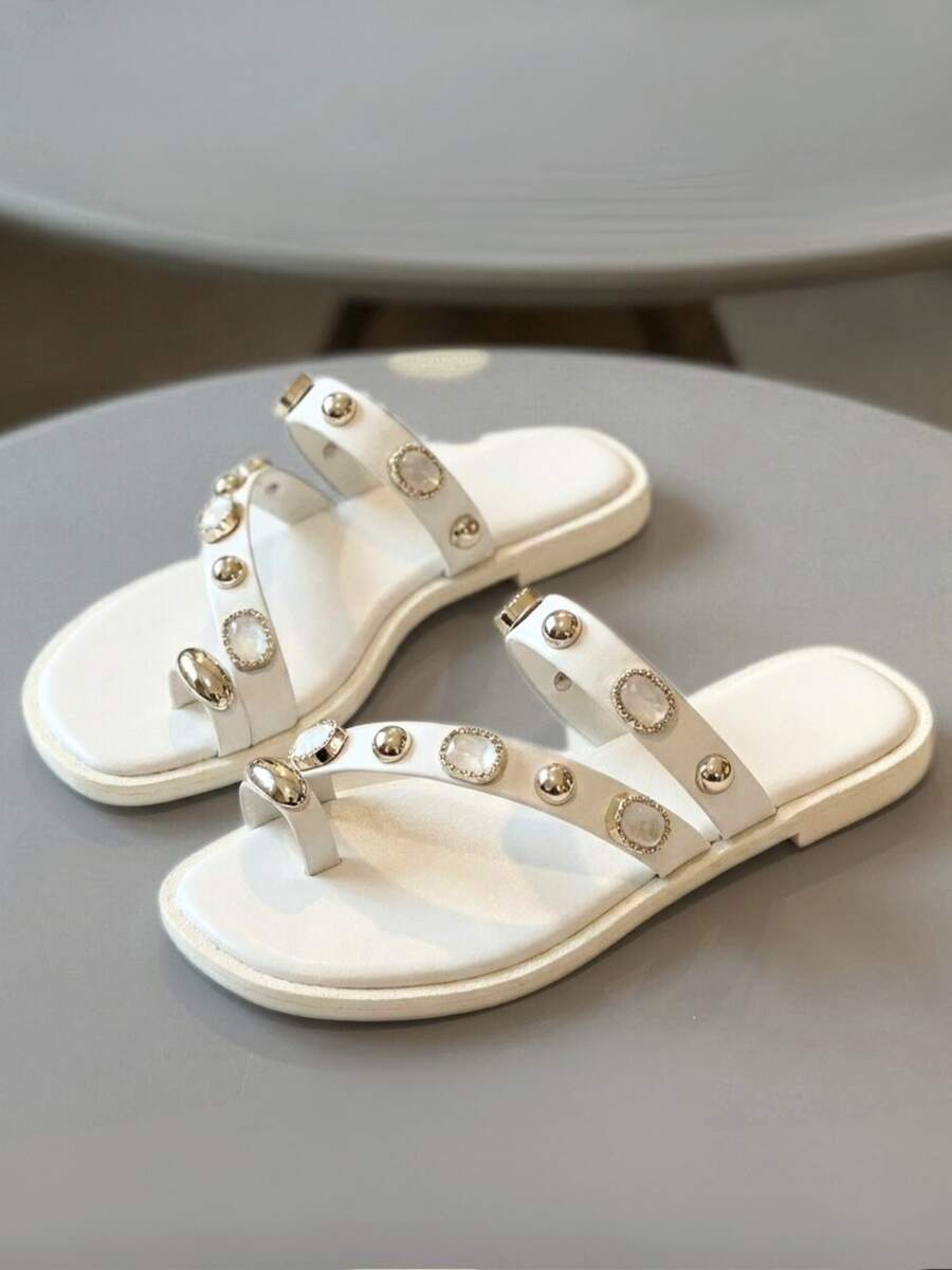 Women's Sandal, Stylish, Delicate, , Blogger-Worthy, Summer Style. - Blanco - Ver 1