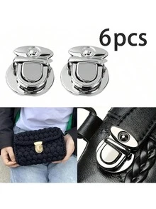2/3/6Pcs Metal Bag Lock Buckle, Duckbill Style Lock Buckle, Handbag And Shoulder Bag DIY Craft, Leather Wallet Closure Accessory, Fashion Apparel Component, Durable Hardware, Multiple Colors Available - Multicolor - View 20