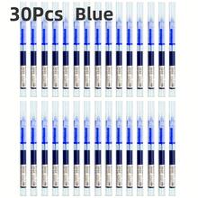 30pcs High Quality Gel Pens, Liquid Ink Ballpoint Pens, Minimalist Stationery, Student & Office Supplies, 0.5mm Direct Liquid Quick-Drying Ballpoint Pens, Black, Blue, Red Neutral Pens, Suitable For Students, Schools, Offices, Home Use - Direct Liquid Ballpoint Pen - View 14