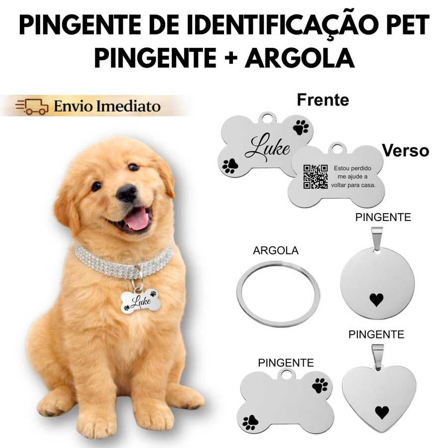 Personalized Pet Cat ID Tag With Name, QR Code, And Phrase - Silver Front Accessory - xương - Xem 1