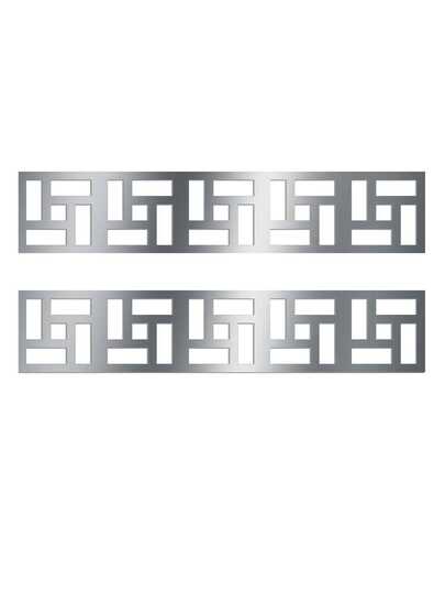 10pcs Modern Style Square Symmetrical Shape Self-Adhesive Detachable Acrylic Mirror Wall Sticker Suitable For Bedrooms, Living Rooms, Bathrooms