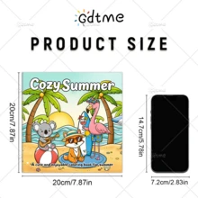 GDTME 1.《可爱夏日》成人涂色书 - 温暖舒适的设计，夏日元素：美味的西瓜、快乐的野餐、海滩度假、放松身心、生日礼物、返校礼物、复活节礼物、母亲节礼物、涂色书、办公用品、学习用品 - TL-445 - 查看 2