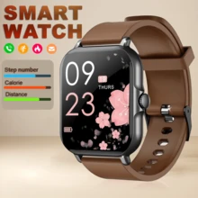 1 pieza Reloj inteligente unisex con correa de silicona cómoda, llamadas inalámbricas, recordatorio de mensajes, múltiples modos deportivos, rastreador de actividad, contador de calorías, carga USB - Pantalla 240P, Batería de ión de litio de 180mAh, regalo para vacaciones - Multicolor - Ver 10