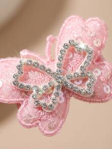 10pcs Girls Sequin Bow Hair Clips, Suitable For Bangs & Side, Everyday Wear - Multicolor - View 6