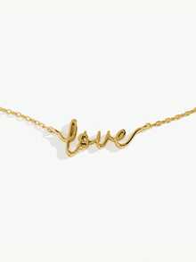 Exquisita joyería del Día de San Valentín Pulsera única de plata de ley S925 chapada en oro de 18K con forma de AMOR para mujeres - Pulsera con forma de AMOR - Ver 3