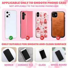 1/2/3个装硅胶吸盘手机支架，双面粘性，无需贴纸，心形/爱心造型，强力吸盘，解放双手，方便自拍和录像，粉色、浅粉色、黑色、白色、透明色可选 - 愛心型 - 查看 4