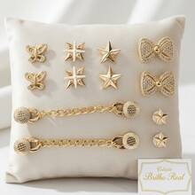 Basic Luxury Gold Sandal Pins And Buttons Set - KIT-pINS-2 - View 3