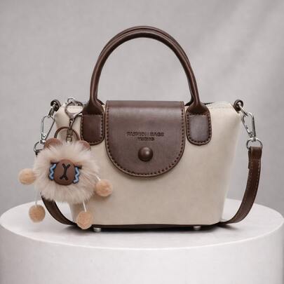 BAGCO Bolso de hombro de alta gama para mujer, nuevo estilo retro para primavera, verano, otoño e invierno, ideal para el trabajo o para el día a día. Bolso bandolera para mujer, bolso de hombro con cremallera, bolso de diseño para mujer, minibolso, bolso bandolera de piel.