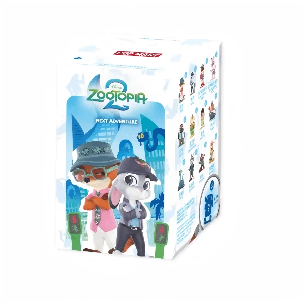  Figuras y muñecas coleccionables de la serie Crazy de Disney Zootopia de POP MART, cajas ciegas de un solo estilo aleatorio, figuras de personajes, adornos de personajes temáticos, decoraciones de escritorio, conjuntos temáticos, regalos para entusiastas.