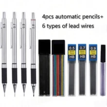 10支装自动铅笔套装，笔芯规格分别为0.5/0.7/0.9/2.0mm，适用于绘画、书写、设计，是学校和办公用品的理想之选，也是返校必备品。 - 均碼 - 查看 3