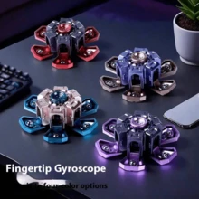 1pc 2026 New Arrival Transformable Finger Spinner Fidget Toy, Cool Mechanical Armor Design, Competitive Stress Relief Gadget, DIY Finger Gyro, Perfect Gift For Birthday, Holiday, And Any Occasion - Multicolor - View 3