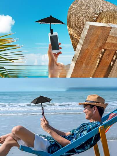 通用夹式迷你手机遮阳罩，户外防紫外线，适用于手机、Kindle、导航设备，防眩光屏幕保护膜，防雨防晒，旅行必备