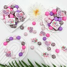 25/44/75pcs Mother's Day Letter Bead Set - Mother's Day Theme "Love Mom" - Suitable For DIY Handmade Keychains, Necklaces, Bracelets, Decorative Pens, Jewelry And Pendants - Ideal For Holiday And Birthday Gifts - Mother's Day Alphabet - View 9