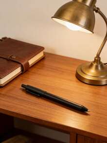 流畅快速中性笔，学生考试办公签名笔，0.5毫米黑色钢笔，按压式圆珠笔，书写流畅，学生文具办公签名笔 - A-黑色 - 查看 3