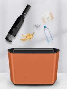 Caja de almacenamiento para puerta de coche multifuncional - Papelera de coche de cuero PU con diseño de clip, gran capacidad para almacenar basura y paraguas - A - Ver 9