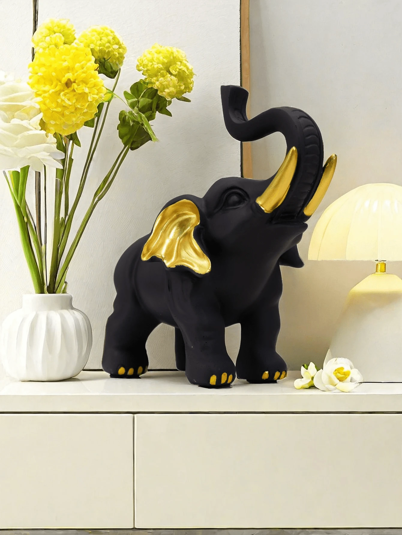 Modern Home Decor, Suitable For Living Room, Office And Entryway, Perfect Boho Style Decoration. Can Be Placed On Coffee Table, Bookshelf Or Office Desk, Bringing Good Luck, Prosperity And Elegant Style To Your Home. Ideal Housewarming, Wedding Gift Or To Add Luxury Accent To Bedroom And Entryway Cabinet. - 1PC - View 1
