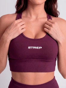 Women's Set: Top And Leggings In Non-See-Through Spandex - Burdeos - Ver 3