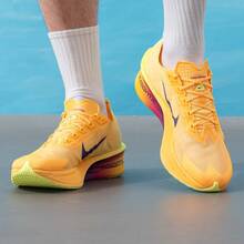 Nike VAPORFLY 4 Citron Pulse 舒適柔軟回彈 運動休閒繫帶低筒 跑步鞋 男款 橘色 - 橘子黑色 - 查看 7