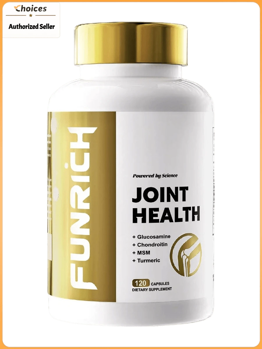 Joint Support Capsules With Glucosamine, Chondroitin & MSM | Mobility & Flexibility Wellness Supplement With Turmeric & Boswellia | Daily Cartilage Support | 120 Count - 1 Bottle - View 1