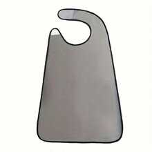 Waterproof Transparent Adult Bib - Black Edged Oil & Stain Resistant Dining Bib, Sleeveless Waterproof Adult Bib, Durable Washable Adult Apron Protects Clothing From Stains, Made Of Lightweight Waterproof PVC Material, Easy To Wipe Clean, Suitable For Elderly, Disabled And Adults - View 4