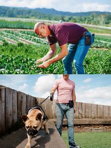 1个【大容量多功能腰包】男士多功能腰包大容量钱包手机包多用途工具包翻盖卡包 - 彩色 - 查看 9