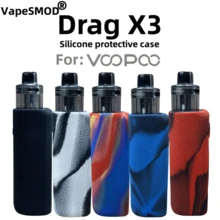 VapeSMOD Hot-Selling Silicone Case Suitable For VOOPOO Dragx3 Body, Anti-Slip, Anti-Fall, Anti-Collision, Protective Shell With Savin Texture Pattern - Multicolor - View 2