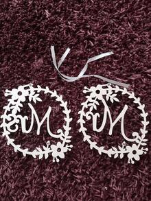 1 Bộ/2 Biển Chỉ Dẫn Ghế Cô Dâu Chú Rể - Biển Chỉ Dẫn Ghế Ông & Bà, Trang Trí Ghế Cô Dâu, Biển Chỉ Dẫn Ghế Cô Dâu Chú Rể và Cô Dâu, Thích Hợp Cho Đám Cưới, Tiệc Kỷ Niệm, Trang Trí Phông Nền Đám Cưới - Một kích thước phù hợp với tất cả - Xem 7